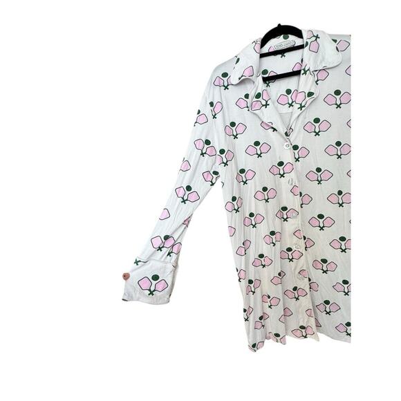 Pickle Ball PJ's Mark & Graham Toss Designs Women's Soft Luxurious Pajamas L/XL - Picture 4 of 9